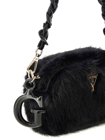 Guess Kids Faux Fur Camera Bag - Borse Bambina - Nero
