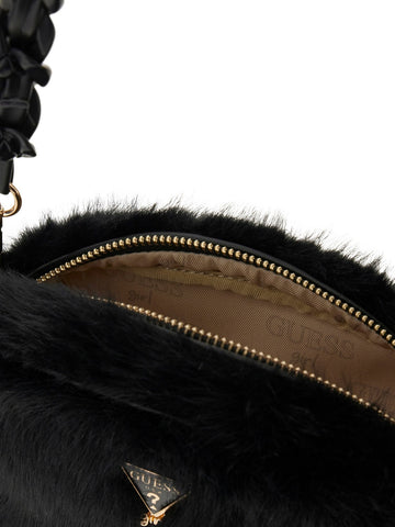 Guess Kids Faux Fur Camera Bag - Borse Bambina - Nero