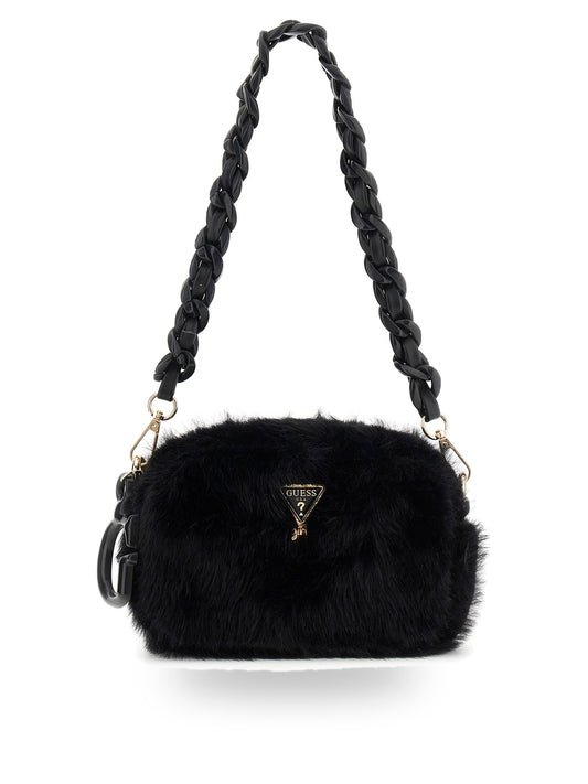 Guess Kids Faux Fur Camera Bag - Borse Bambina - Nero
