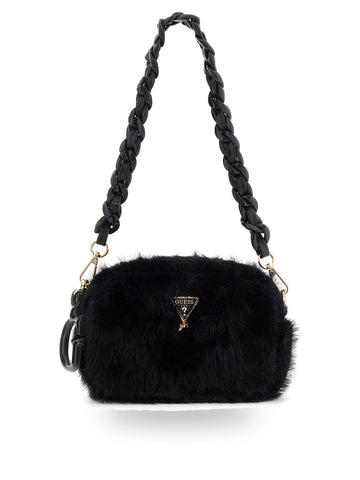 Guess Kids Faux Fur Camera Bag - Borse Bambina - Nero