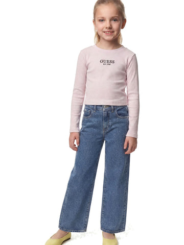 Guess Kids 90s Rigid Denim - Jeans Bambina - Denim