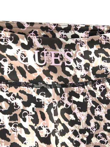 Guess Kids Bull Denim Relaxed Pants - Pantaloni Bambina - Leopardato