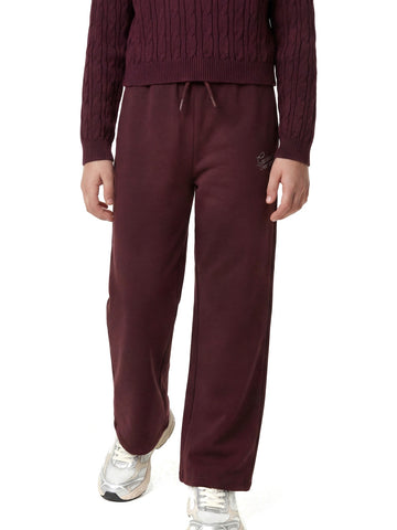 Guess Kids French Terry Palazzo Active Pa - Pantaloni Bambina - Bordeaux