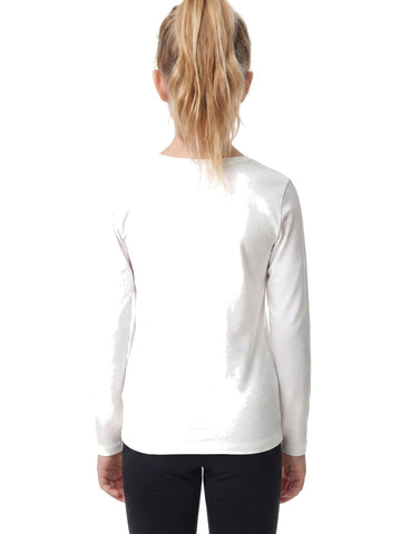 Guess Kids Ls T-shirt - T-Shirt Bambina - Bianco