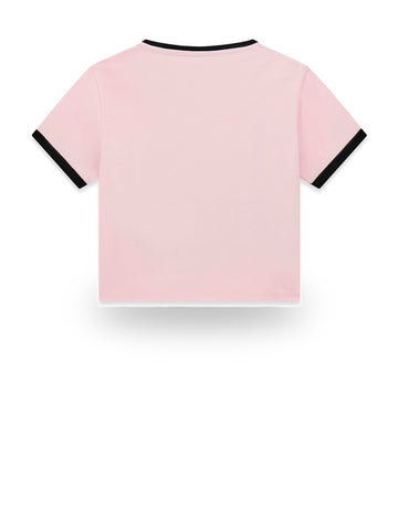 Guess Kids Crop Ss T-shirt - T-shirt Bambina - Rosa