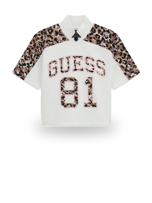 Guess Kids Oversize Midi Ss T-Shirt - T-Shirt Bambina - Bianco