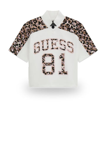 Guess Kids Oversize Midi Ss T-Shirt - T-Shirt Bambina - Bianco