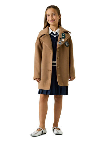 Guess Kids Cloth Ls Coat - Capospalla Bambina - Beige