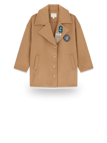 Guess Kids Cloth Ls Coat - Capospalla Bambina - Beige