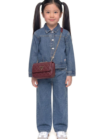 Guess Kids Rigid Denim Oversize Shacket W - Camicie Bambina - Denim