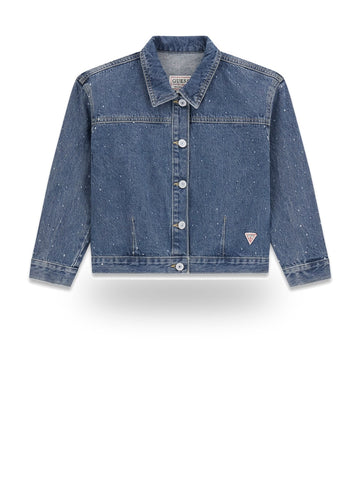 Guess Kids Rigid Denim Oversize Shacket W - Camicie Bambina - Denim