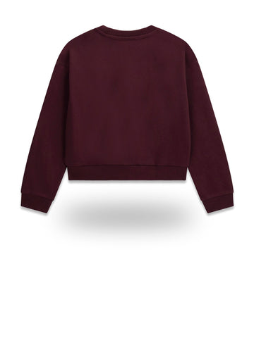 Guess Kids Ls Active Top - Felpe Bambina - Bordeaux
