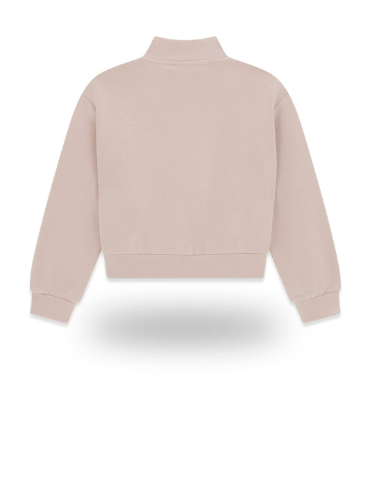 Guess Kids Ls Active Top W/zip Mini Me - Felpe Bambina - Rosa