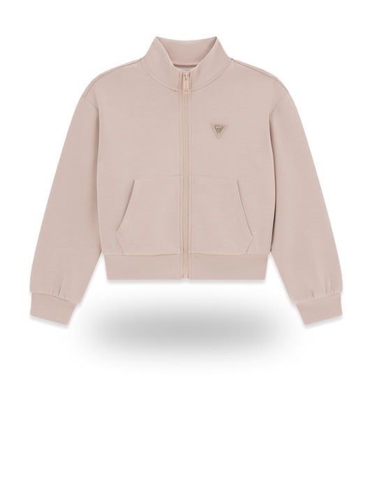 Guess Kids Ls Active Top W/zip Mini Me - Felpe Bambina - Rosa