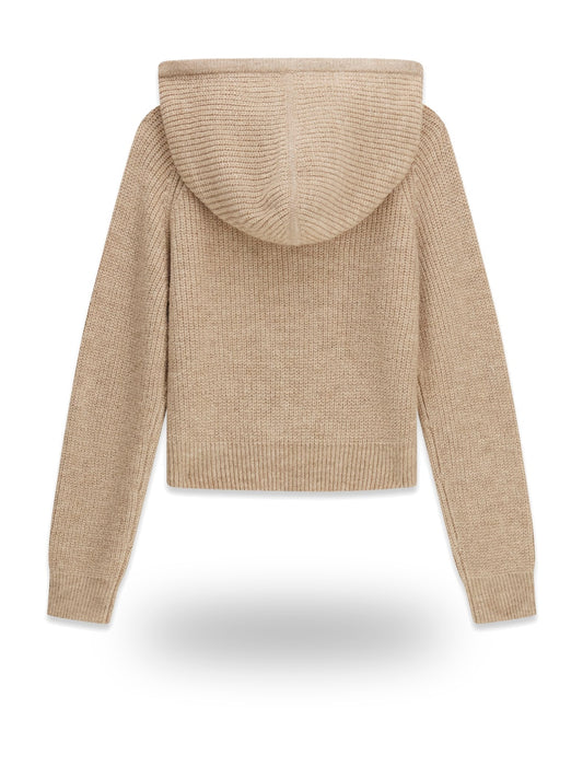 Guess Kids Ls Hooded Sweater - Maglieria Bambina - Beige