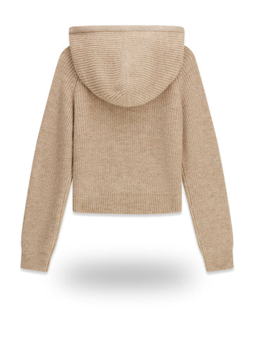 Guess Kids Ls Hooded Sweater - Maglieria Bambina - Beige