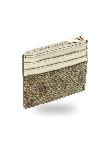 Guess Kids 4g Card Holder - Portafogli e Portachiavi Bambina - Beige