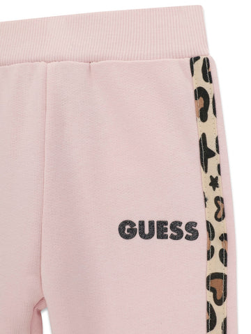 Guess Kids Fleece Regular Pants - Pantaloni Bambina - Rosa