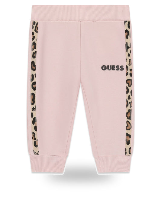 Guess Kids Fleece Regular Pants - Pantaloni Bambina - Rosa