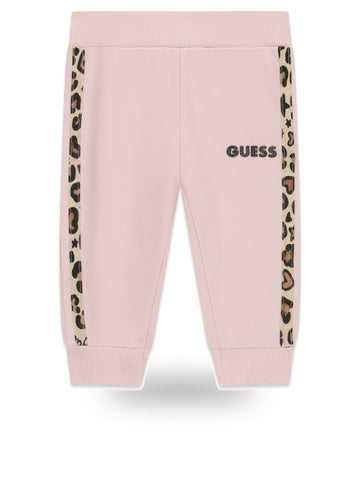 Guess Kids Fleece Regular Pants - Pantaloni Bambina - Rosa