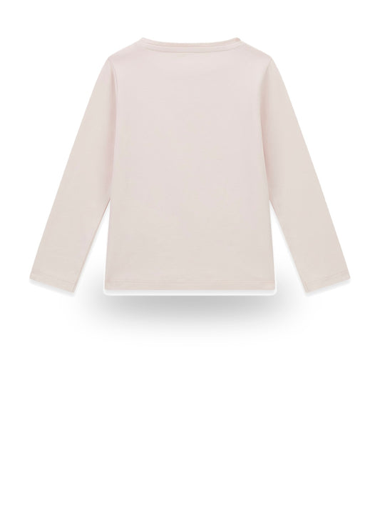 Guess Kids Ls T-shirt Logo - T-Shirt Bambina - Rosa