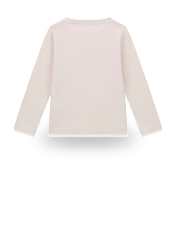 Guess Kids Ls T-shirt Logo - T-Shirt Bambina - Rosa