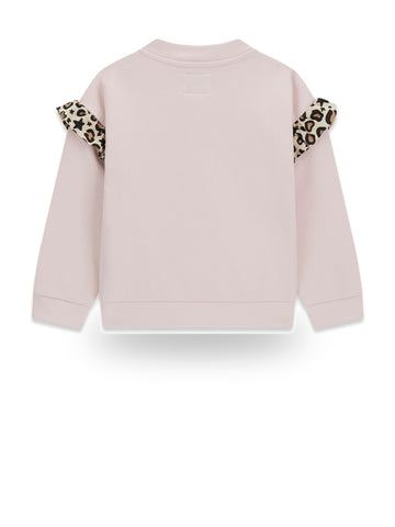Guess Kids Ls Active Top W/zip - T-Shirt Bambina - Rosa