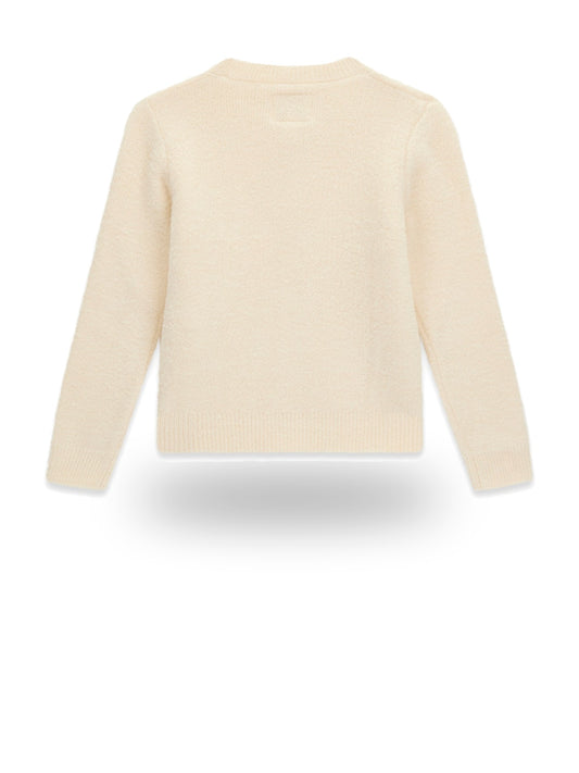 Guess Kids Ls Cardigan - Maglieria Bambina - Panna
