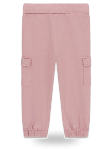Guess Kids French Terry Cargo Pants - Pantaloni Bambina - Rosa