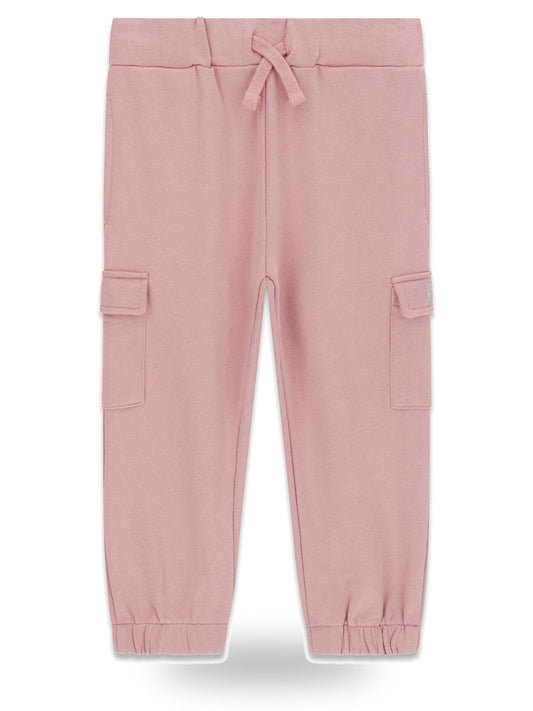 Guess Kids French Terry Cargo Pants - Pantaloni Bambina - Rosa