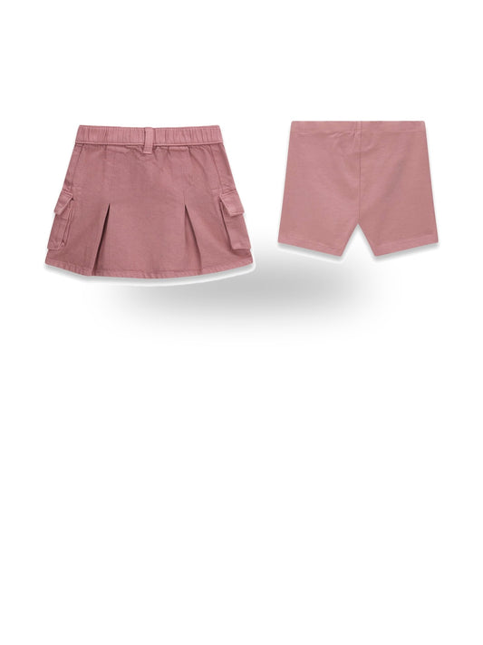 Guess Kids Stretch Bull Cargo Skirt - Gonne Bambina - Rosa