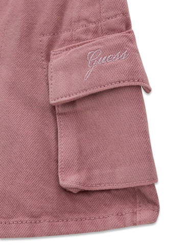 Guess Kids Stretch Bull Cargo Skirt - Gonne Bambina - Rosa