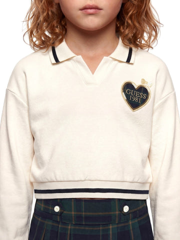 Guess Kids Set French Terry Ls Sweatshir - Completo Bambina - Multicolore