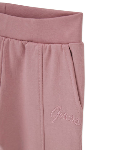 Guess Kids Set Ls Active Top + Active Pan - Completo Bambina - Rosa