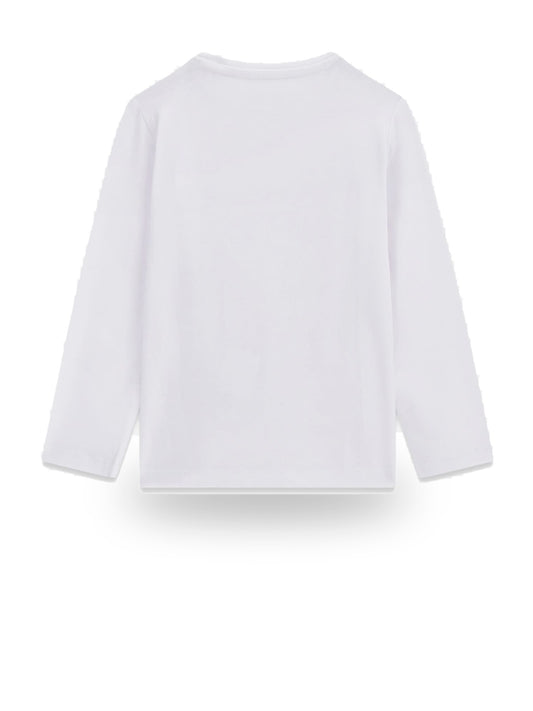 Guess Kids Ls T-shirt_logo - T-Shirt Bambina - Bianco