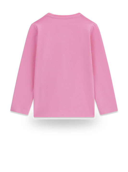 Guess Kids Ls T-shirt_logo - T-Shirt Bambina - Rosa