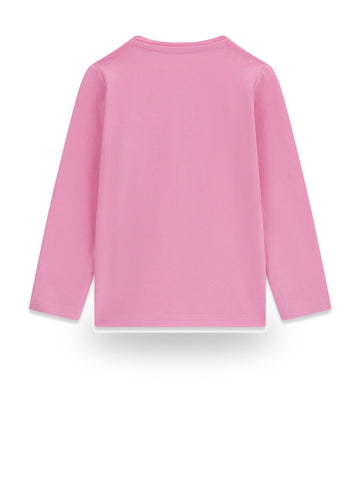 Guess Kids Ls T-shirt_logo - T-Shirt Bambina - Rosa