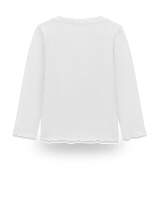 Guess Kids Ls T-shirt - T-Shirt Bambina - Bianco