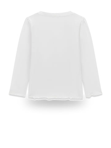 Guess Kids Ls T-shirt - T-Shirt Bambina - Bianco