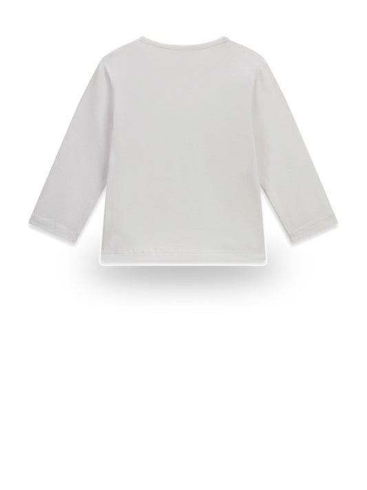 Guess Kids Ls T-shirt_logo - T-Shirt Bambina - Bianco