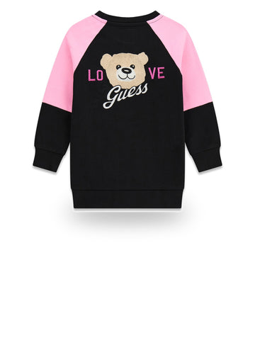 Guess Kids Ls Active Dress - Abiti Bambina - Nero