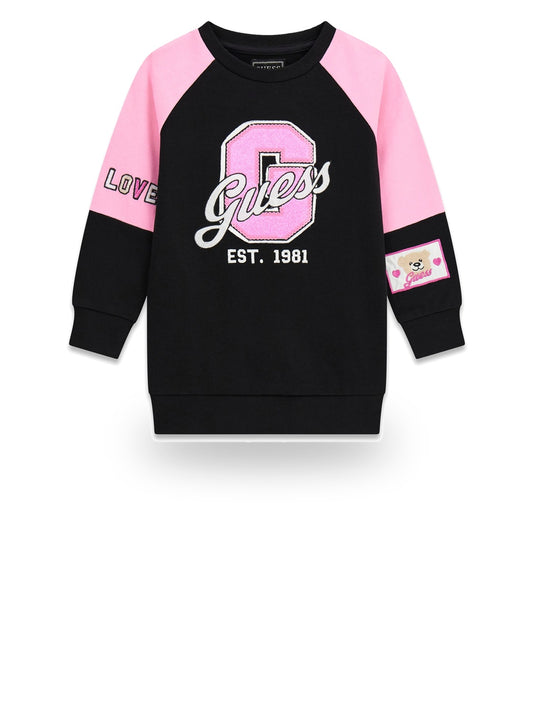 Guess Kids Ls Active Dress - Abiti Bambina - Nero