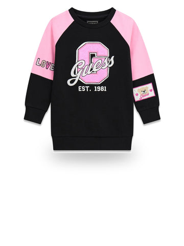 Guess Kids Ls Active Dress - Abiti Bambina - Nero