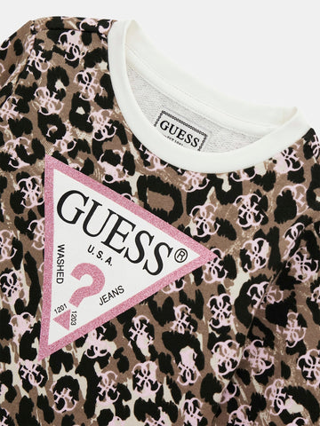 Guess Kids Ls Active Top - T-Shirt Bambina - Multicolore