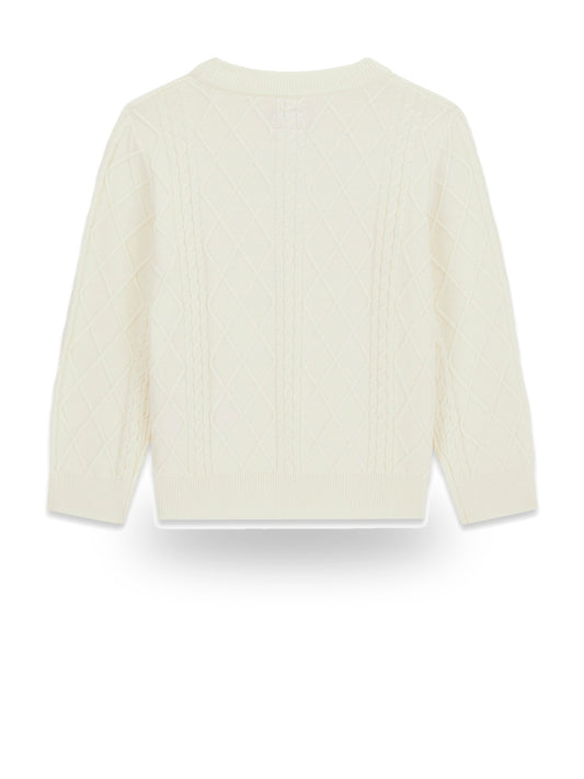 Guess Kids Ls Sweater - Maglieria Bambina - Panna