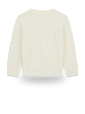 Guess Kids Ls Sweater - Maglieria Bambina - Panna