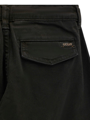 Guess Kids Gmt Dye Canvas Oversize Balloo - Pantaloni Bambino - Nero