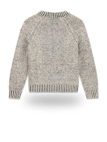 Guess Kids Ls Raglan Chenille Sweater - Maglieria Bambino - Muted Stone