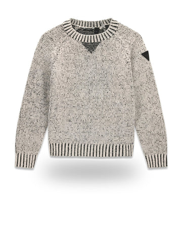 Guess Kids Ls Raglan Chenille Sweater - Maglieria Bambino - Muted Stone