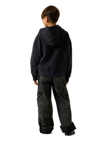 Guess Kids Oversize Stretch Black Denim C - Jeans Bambino - Nero